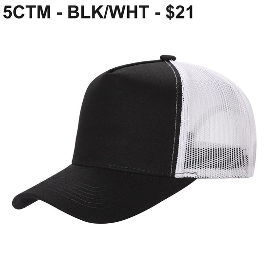 5CTM - Solid & 2-Tone Cotton/Poly Hat