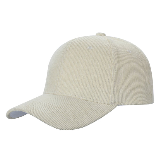 CORDUROY Solid Buckle Hat