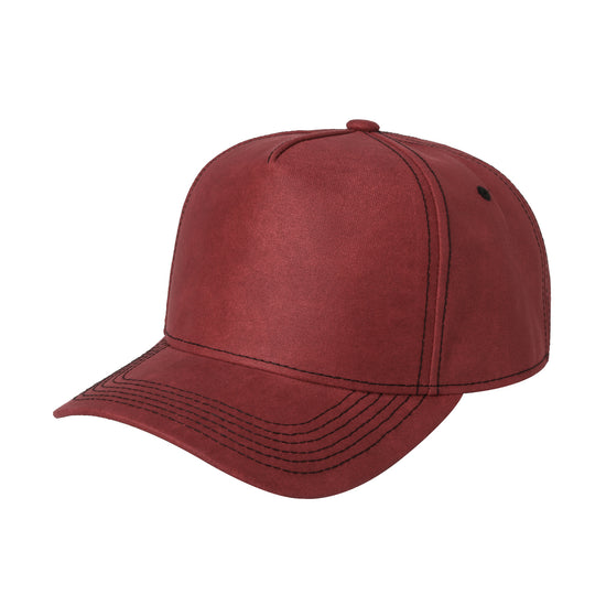 5RS - 5 Panel Leather Cap