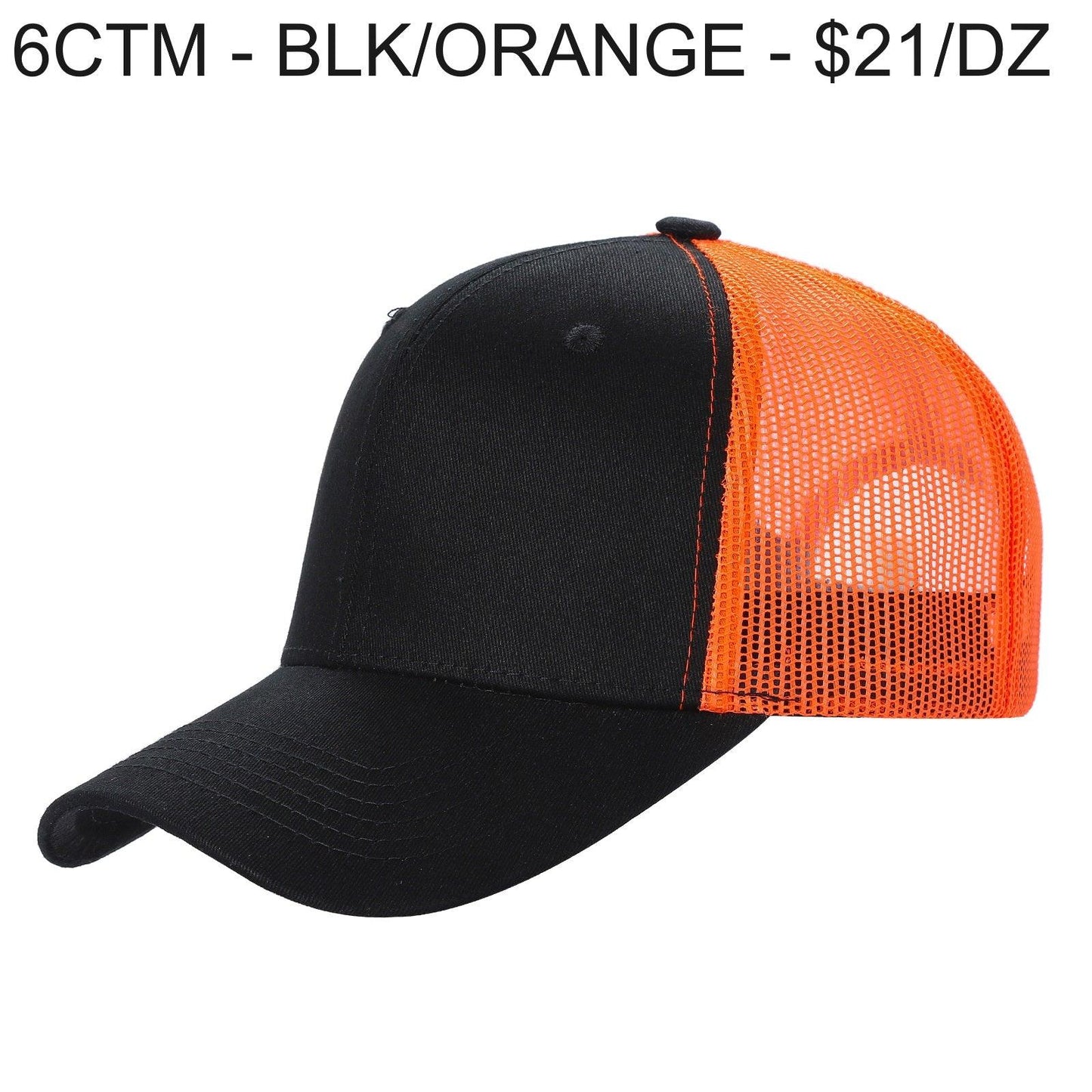 6CTM - 6 Panel Curve Trucker Mesh Hat