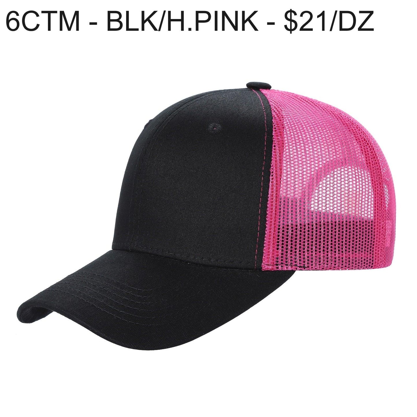 6CTM - 6 Panel Curve Trucker Mesh Hat