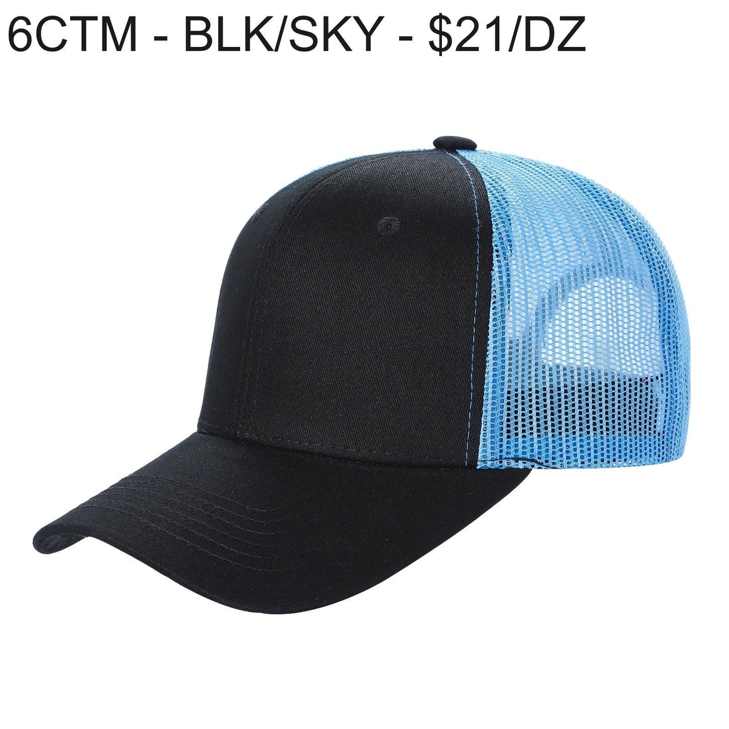 6CTM - 6 Panel Curve Trucker Mesh Hat