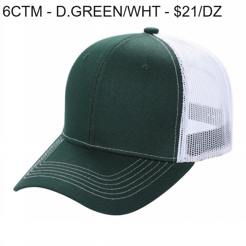 6CTM - 6 Panel Curve Trucker Mesh Hat