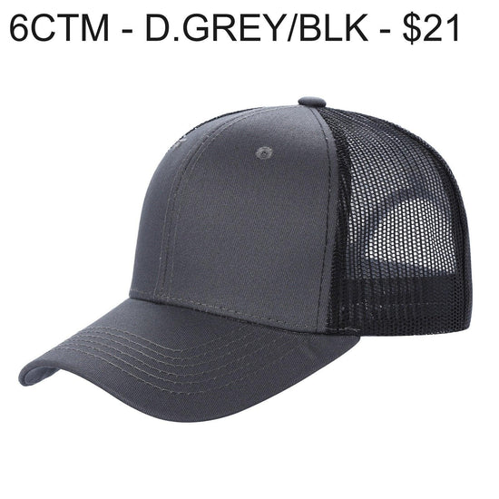 6CTM - 6 Panel Curve Trucker Mesh Hat