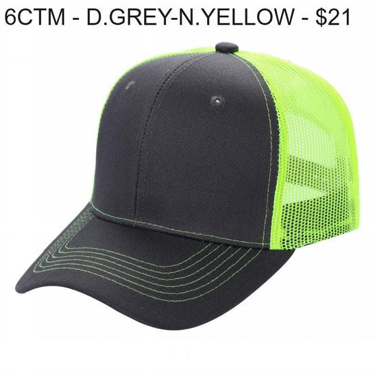 6CTM - 6 Panel Curve Trucker Mesh Hat