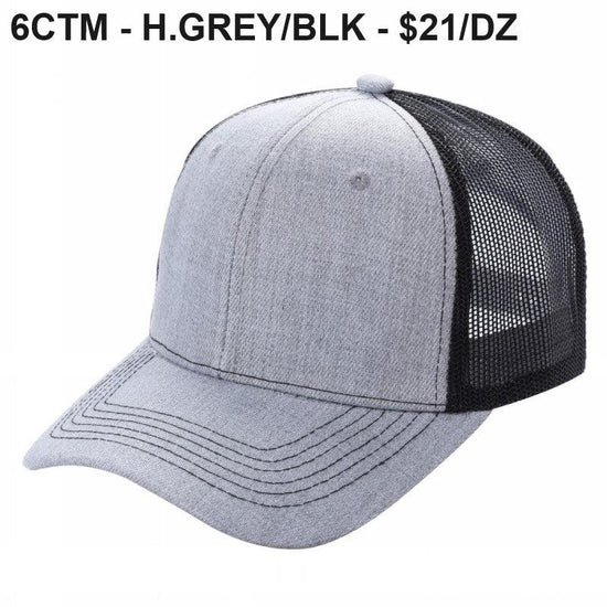 6CTM - 6 Panel Curve Trucker Mesh Hat