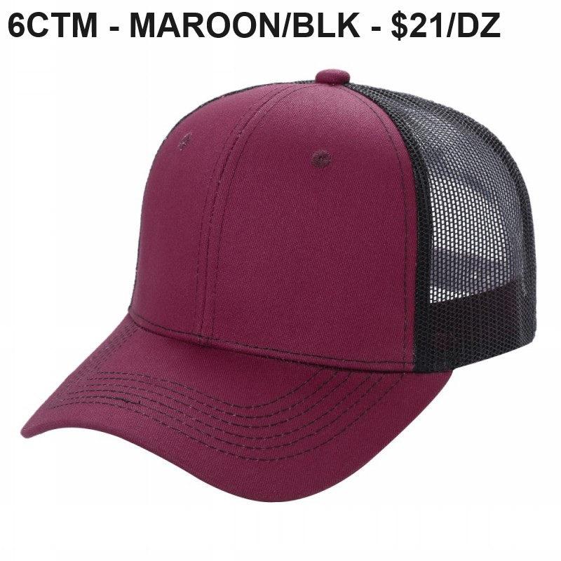 6CTM - 6 Panel Curve Trucker Mesh Hat