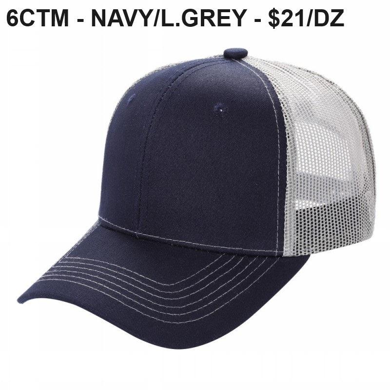 6CTM - 6 Panel Curve Trucker Mesh Hat