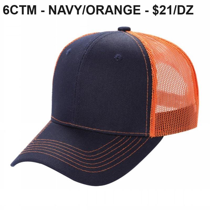 6CTM - 6 Panel Curve Trucker Mesh Hat