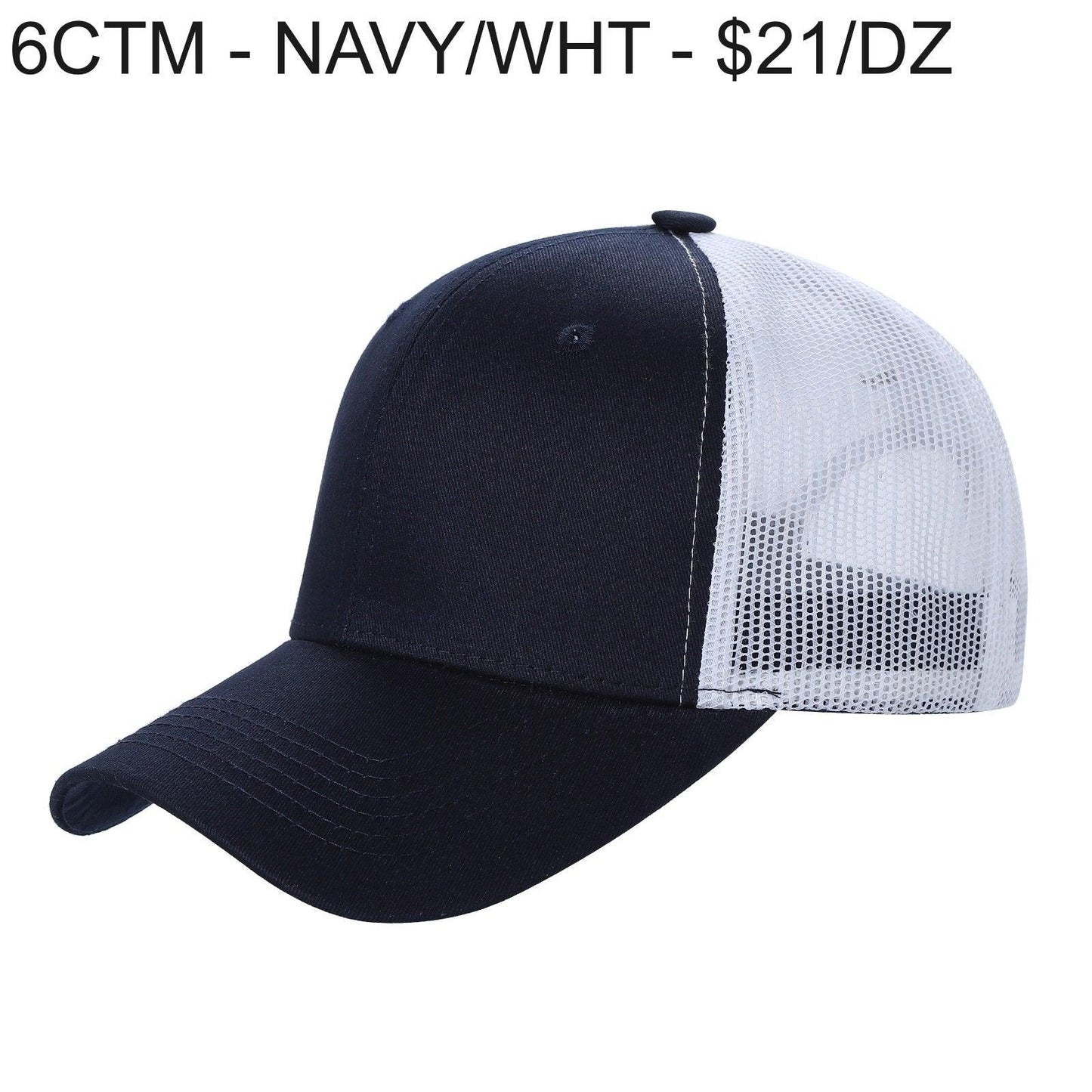 6CTM - 6 Panel Curve Trucker Mesh Hat