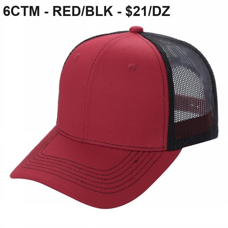 6CTM - 6 Panel Curve Trucker Mesh Hat