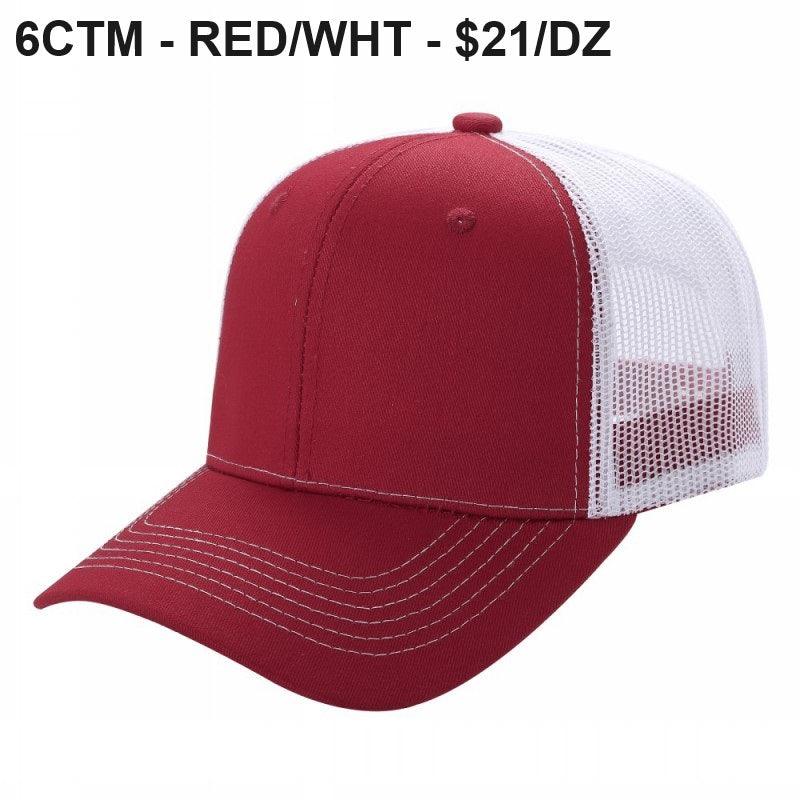 6CTM - 6 Panel Curve Trucker Mesh Hat