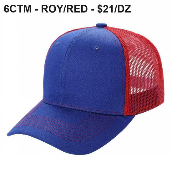 6CTM - 6 Panel Curve Trucker Mesh Hat