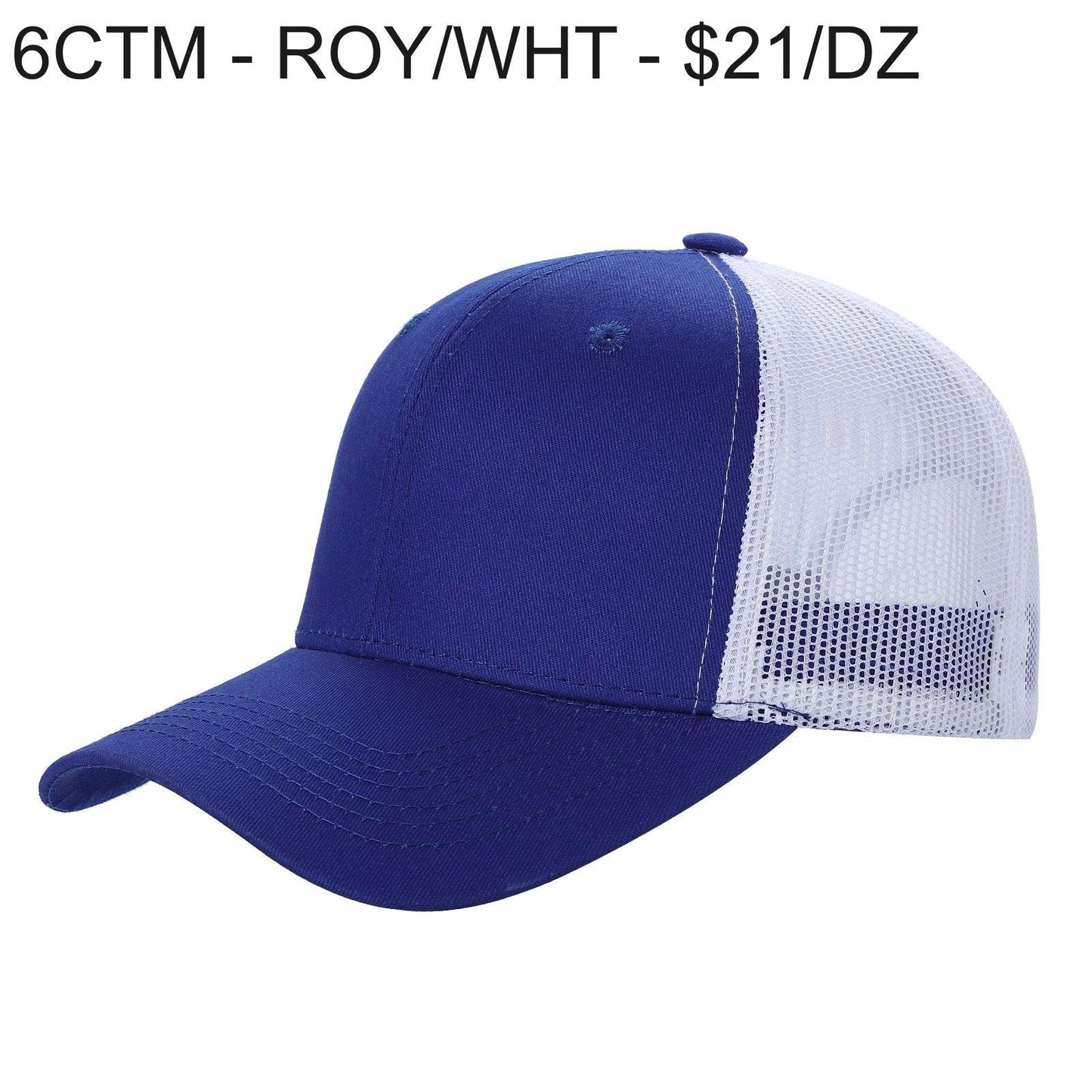 6CTM - 6 Panel Curve Trucker Mesh Hat