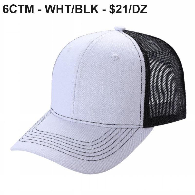 6CTM - 6 Panel Curve Trucker Mesh Hat