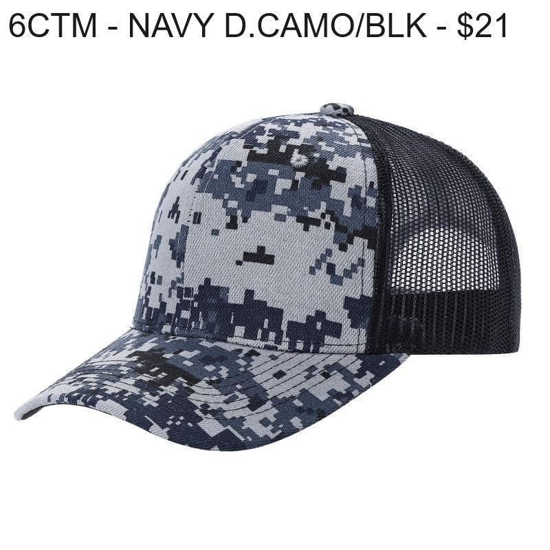 6CTM - 6 Panel Curve Trucker Mesh Hat