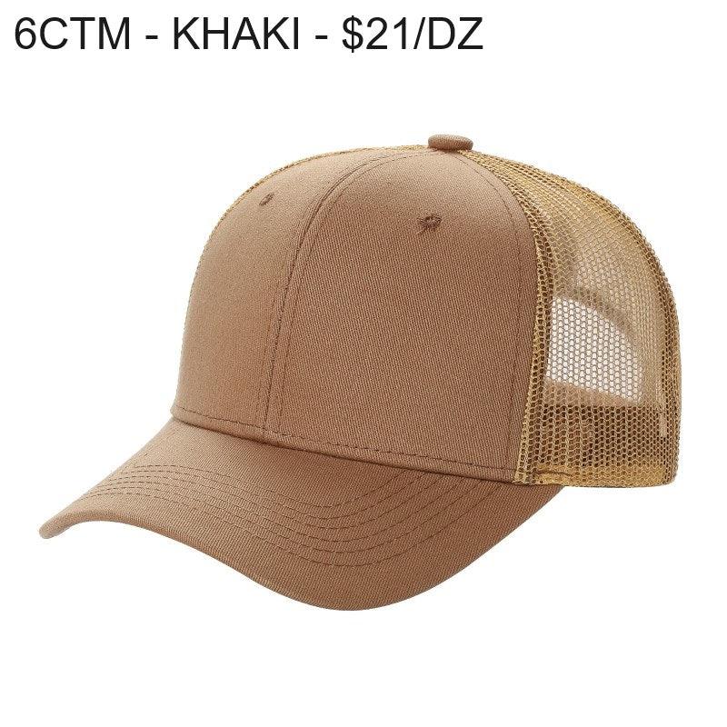 6CTM - 6 Panel Curve Trucker Mesh Hat