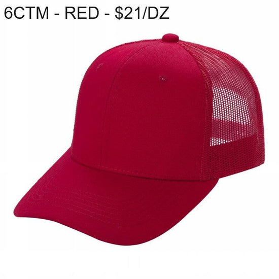 6CTM - 6 Panel Curve Trucker Mesh Hat