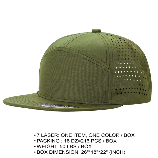 LASER VENTED HAT - 7 PANEL