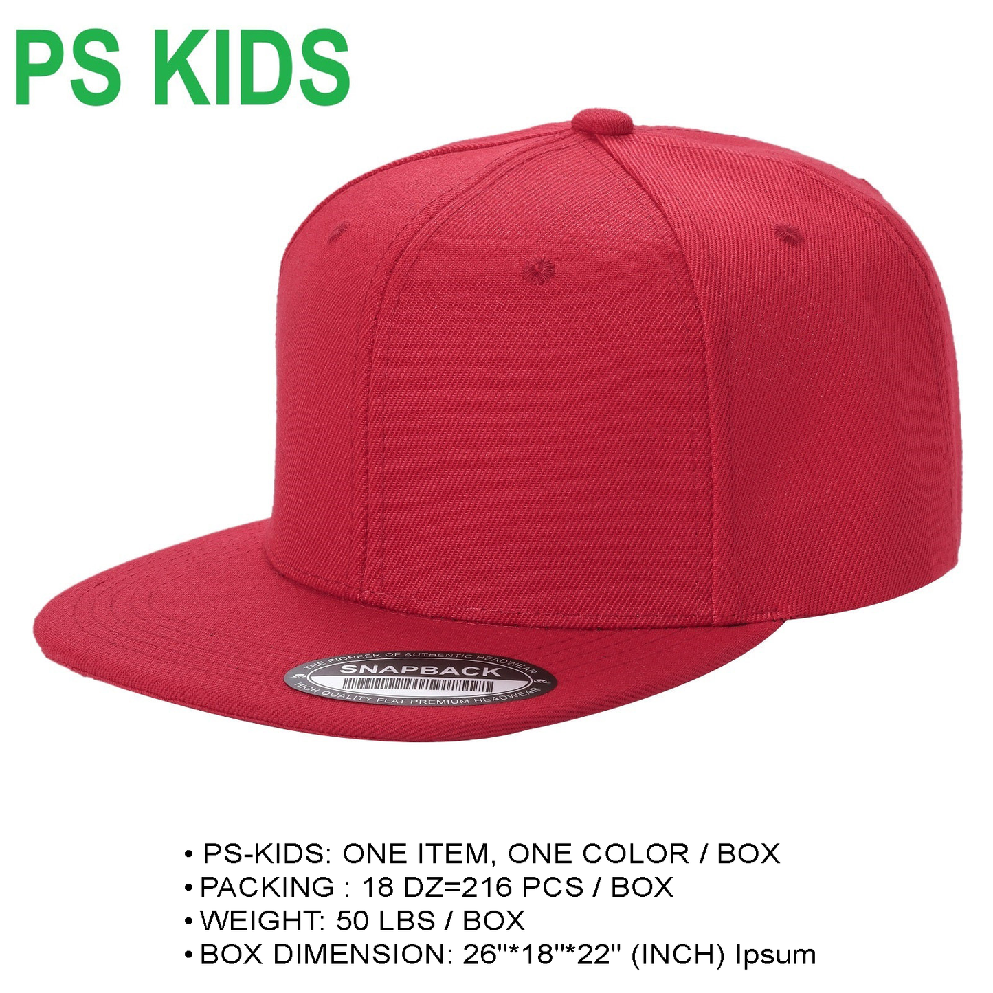 PS KIDS - Poly Snapback