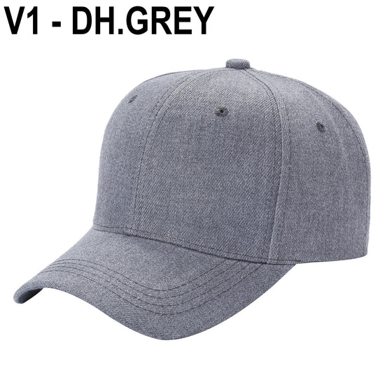 V1 - Gorra de béisbol sólida con velcro