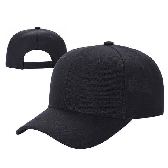 V1 - Gorra de béisbol sólida con velcro