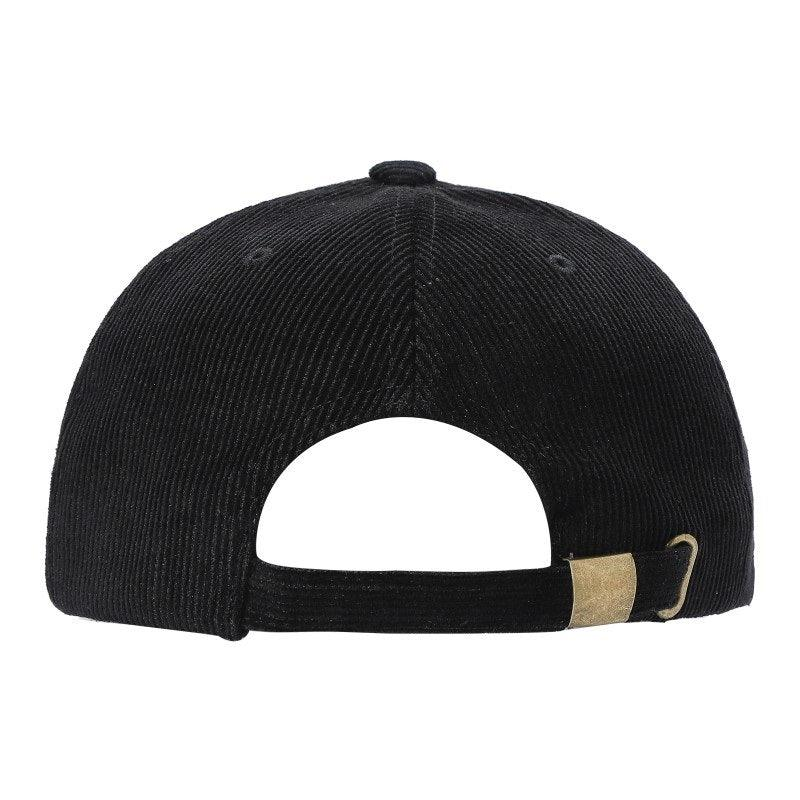 CORDUROY Solid Buckle Hat