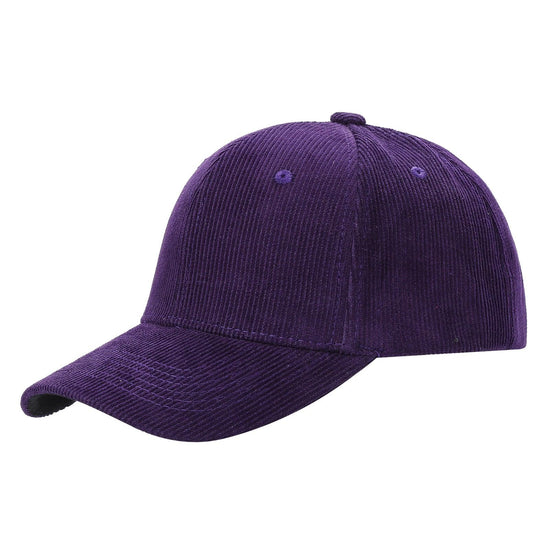 CORDUROY Solid Buckle Hat