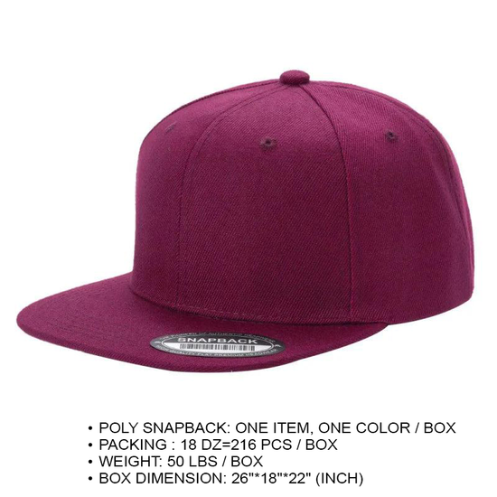 PS - Poly Snapback Solid