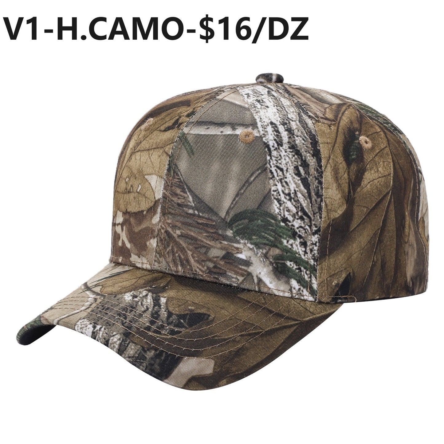 V1 - Gorra de béisbol sólida con velcro