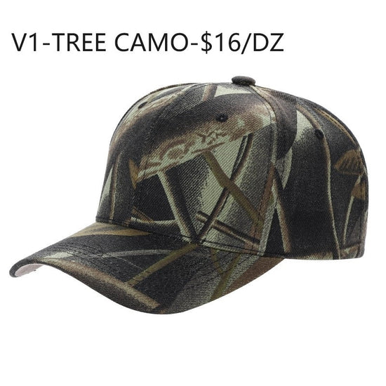 V1 - Gorra de béisbol sólida con velcro