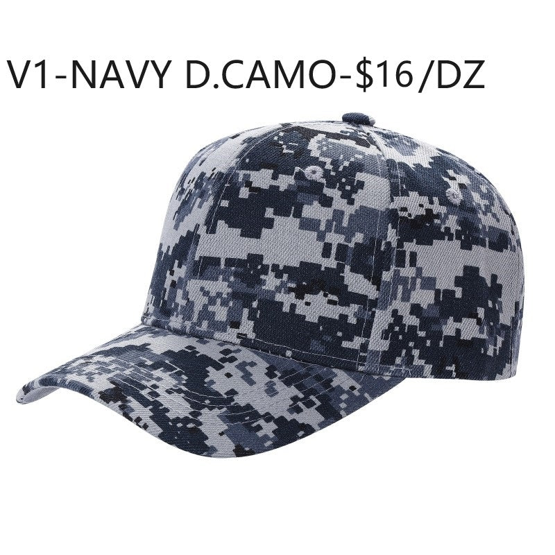 V1 - Gorra de béisbol sólida con velcro