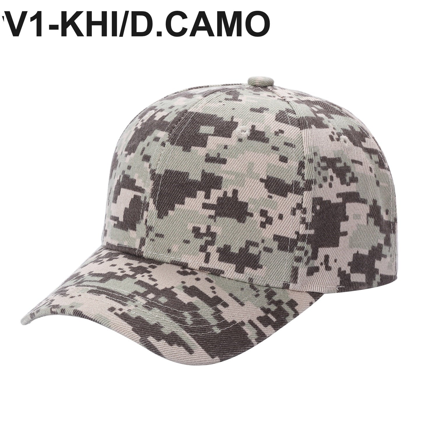 V1 - Gorra de béisbol sólida con velcro