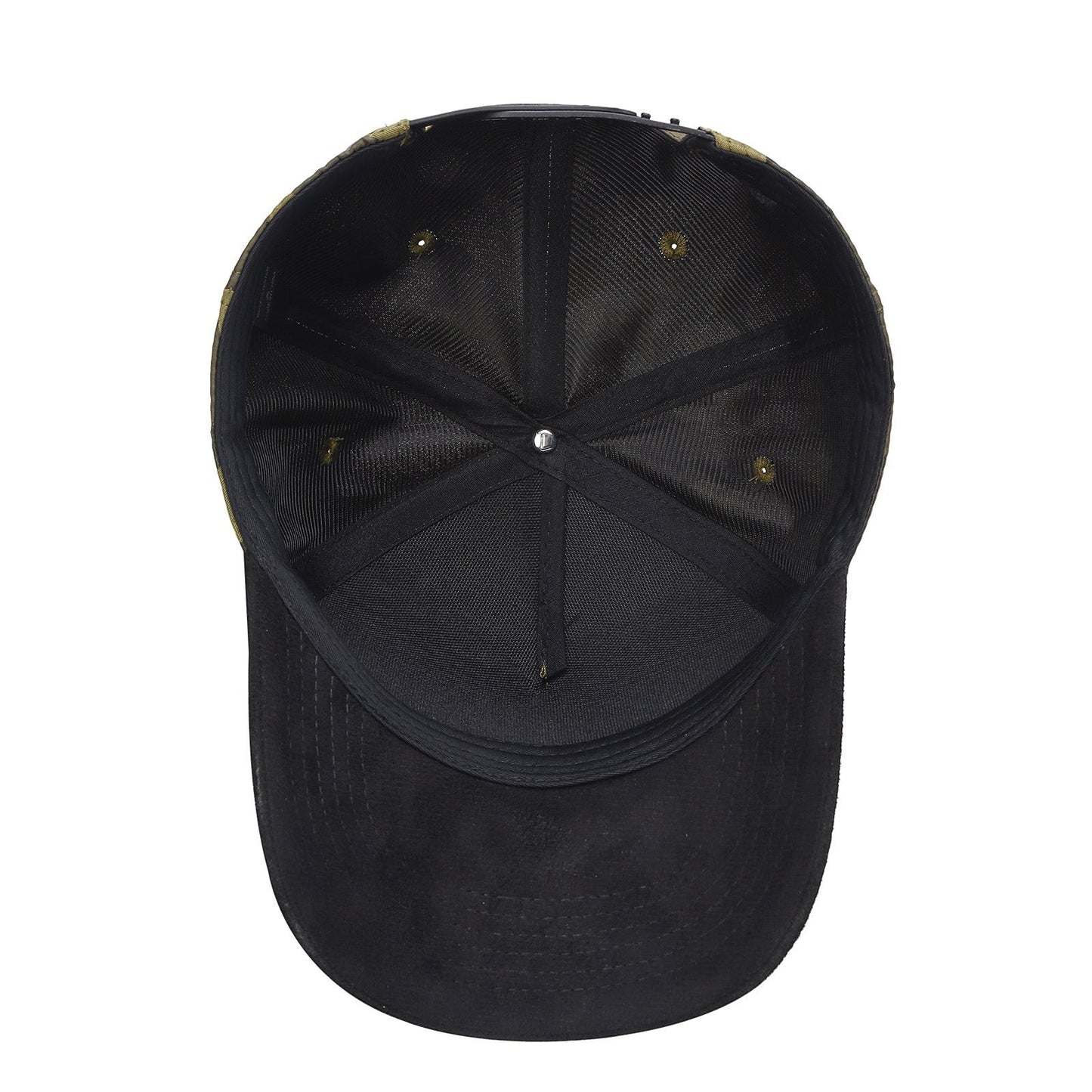 Waycap TCCS TC Camo Suede Cap, black with camouflage pattern, adjustable snapback closure.